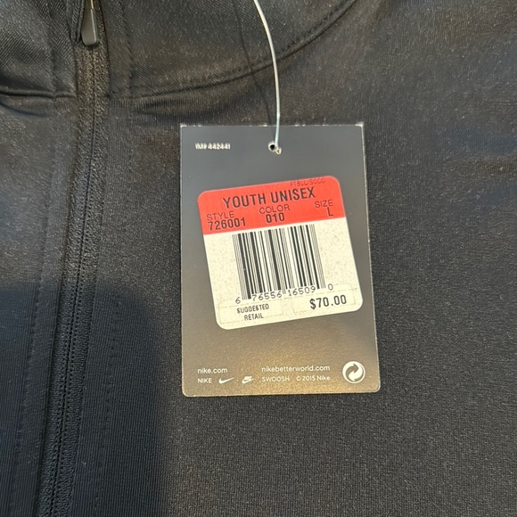 Nike Black Performance Dri-Fit Jacket in black - Picture 2 of 5